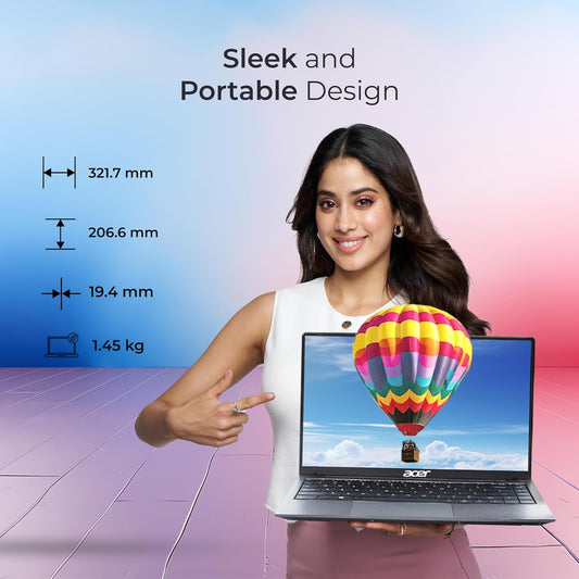 ACER ASPIRE 3, 13TH GEN, INTEL CORE I5-1334U PROCESSOR LAPTOP WITH 35.56 CM (14") FHD LED-BACKLIT IPS DISPLAY (16GB RAM/512GB SSD/INTEL GRAPHICS/WIN11HOME) A324-53 UN.34YSI.00M