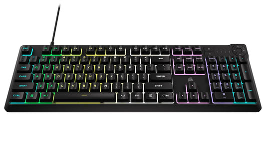 CORSAIR K55 CORE RGB GAMING KEYBOARD BACKLIT ZONED RGB LED RUBBERDOME