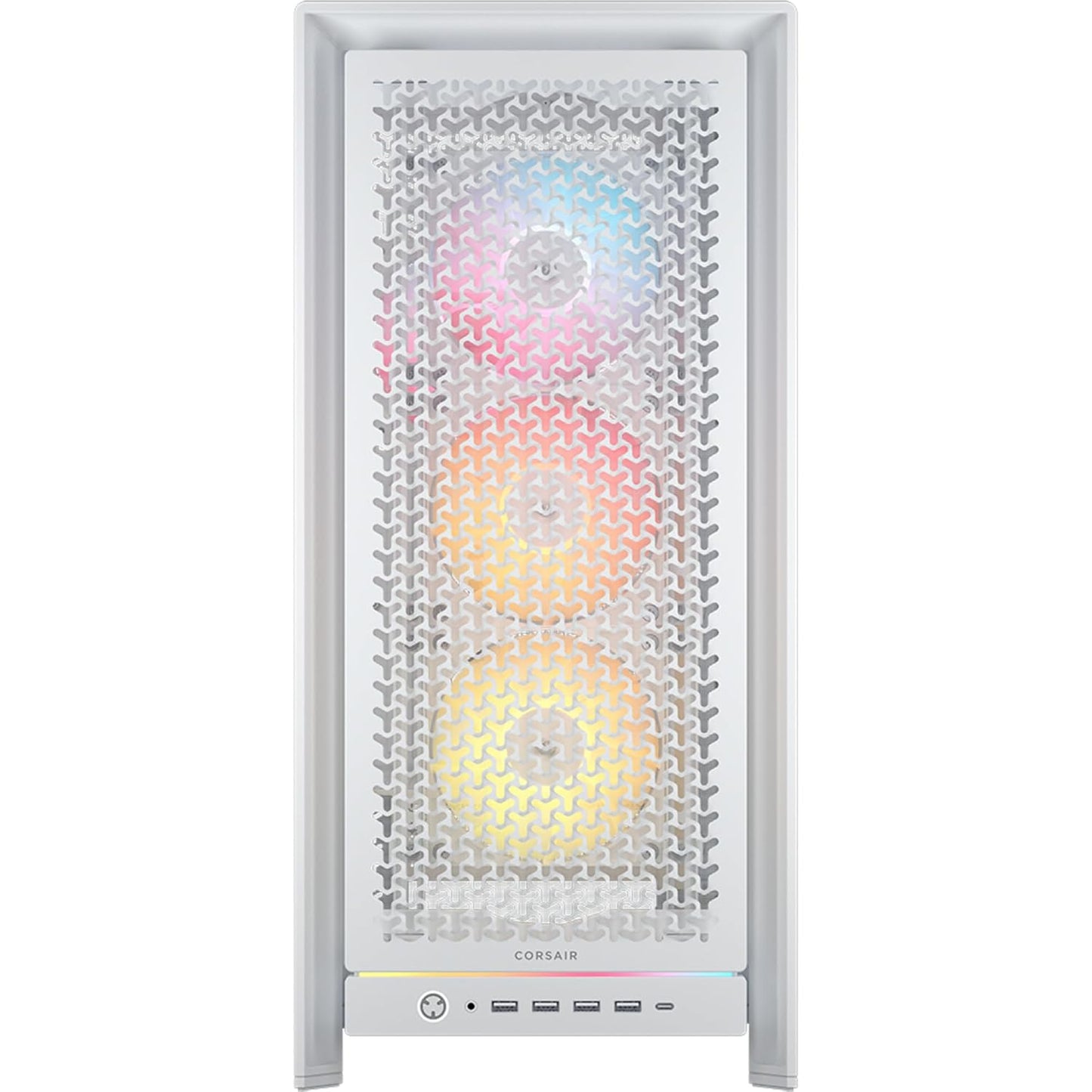 CORSAIR Frame 5000D RS ARGB Modular Mid-Tower PC Case, White (CC-9011310-WW)
