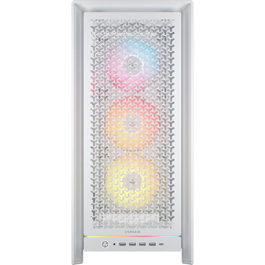CORSAIR Frame 5000D RS ARGB Modular Mid-Tower PC Case, White (CC-9011310-WW)