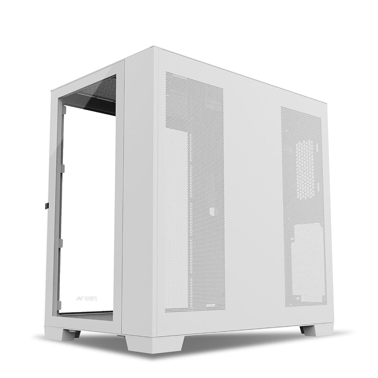 ANT ESPORTS CRYSTAL XL MID-TOWER ATX CABINET WHITE