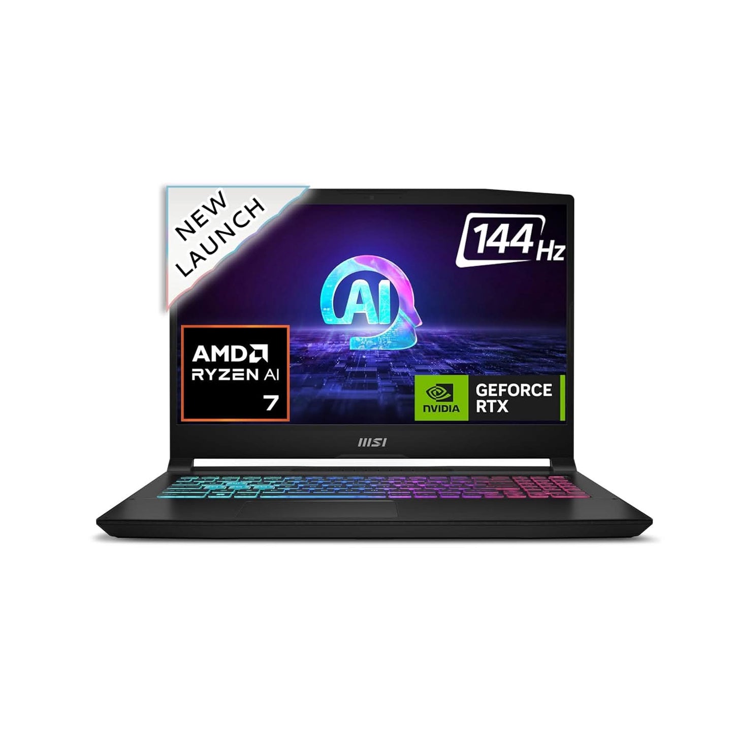 MSI KATANA A15 AI B8VE-418IN 9S7-158N31-418 [R7-8845HS RYZEN/16GB/512GB SSD/WIN11 HOME/15.6 INCH/6GB-RTX4050 GRAPHICS /2 YEAR(S)/BLACK]
