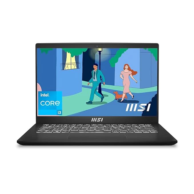 MSI MODERN 14 C12MO-1205IN [CI3-1215U 12TH GEN/8GB/512GB SSD/WIN11 HOME/14.0 INCH/INTEGRATED GRAPHICS /1 YEAR(S)/BLACK]