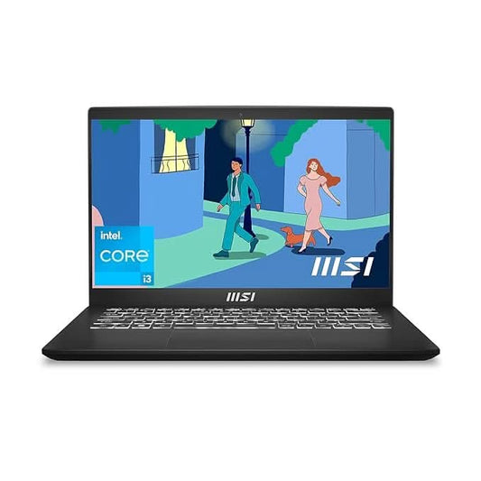 MSI MODERN 14 C12MO-1205IN 9S7-14J112-1205 [CI3-1215U 12TH GEN/8GB/512GB SSD/WIN11 HOME/14.0 INCH/INTEGRATED GRAPHICS /1 YEAR(S)/BLACK]