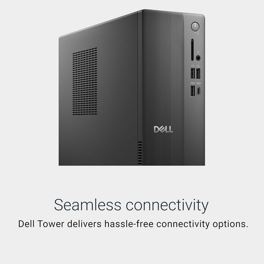 Dell Slim Desktop ECS1250 - Intel Core Ultra 5-225 Processor, Intel UHD Graphics, 16GB DDR5 5600MT/s Memory, 512GB M.2 SSD, 3.0 SD Card Reader, Wired Keyboard and Mouse, Basic Onsite Service