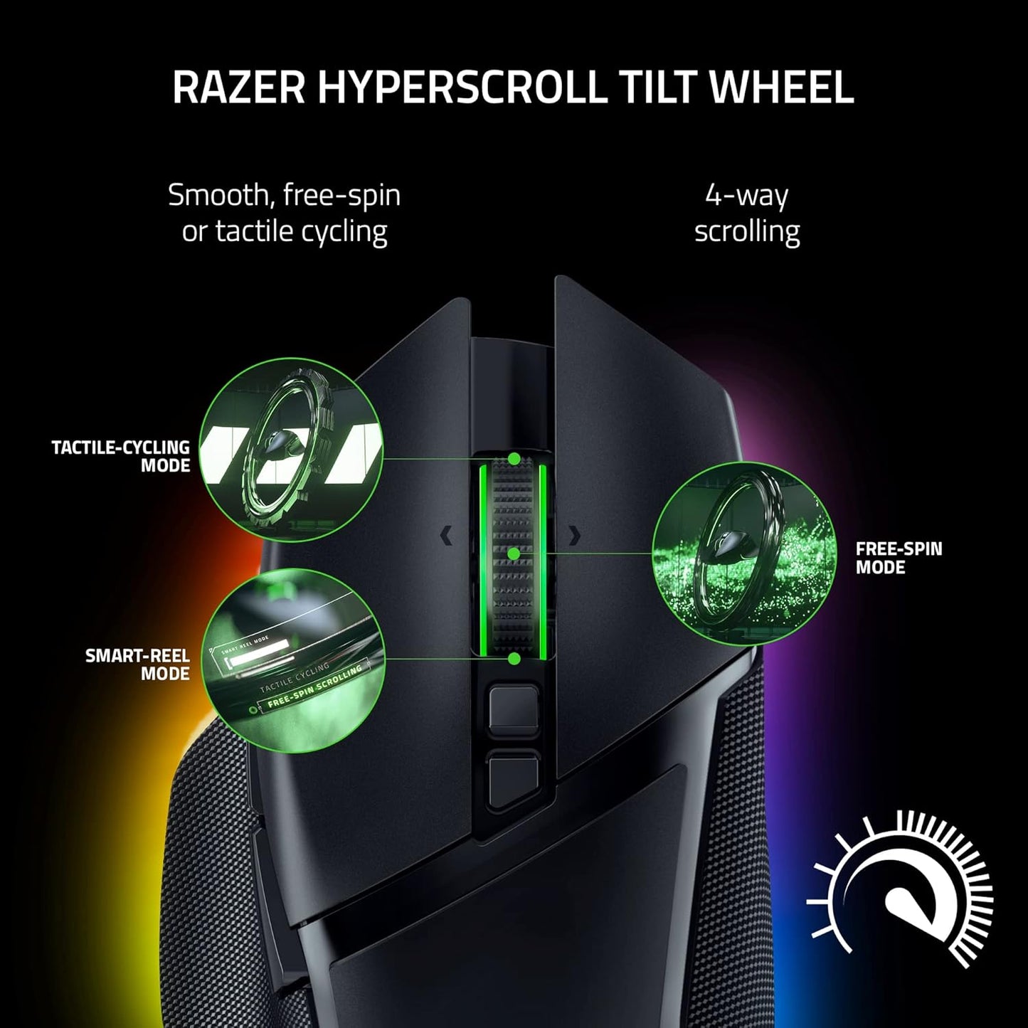 Razer Basilisk V3 Pro White Edition - Ergonomic Wireless Gaming Mouse - AP Packaging