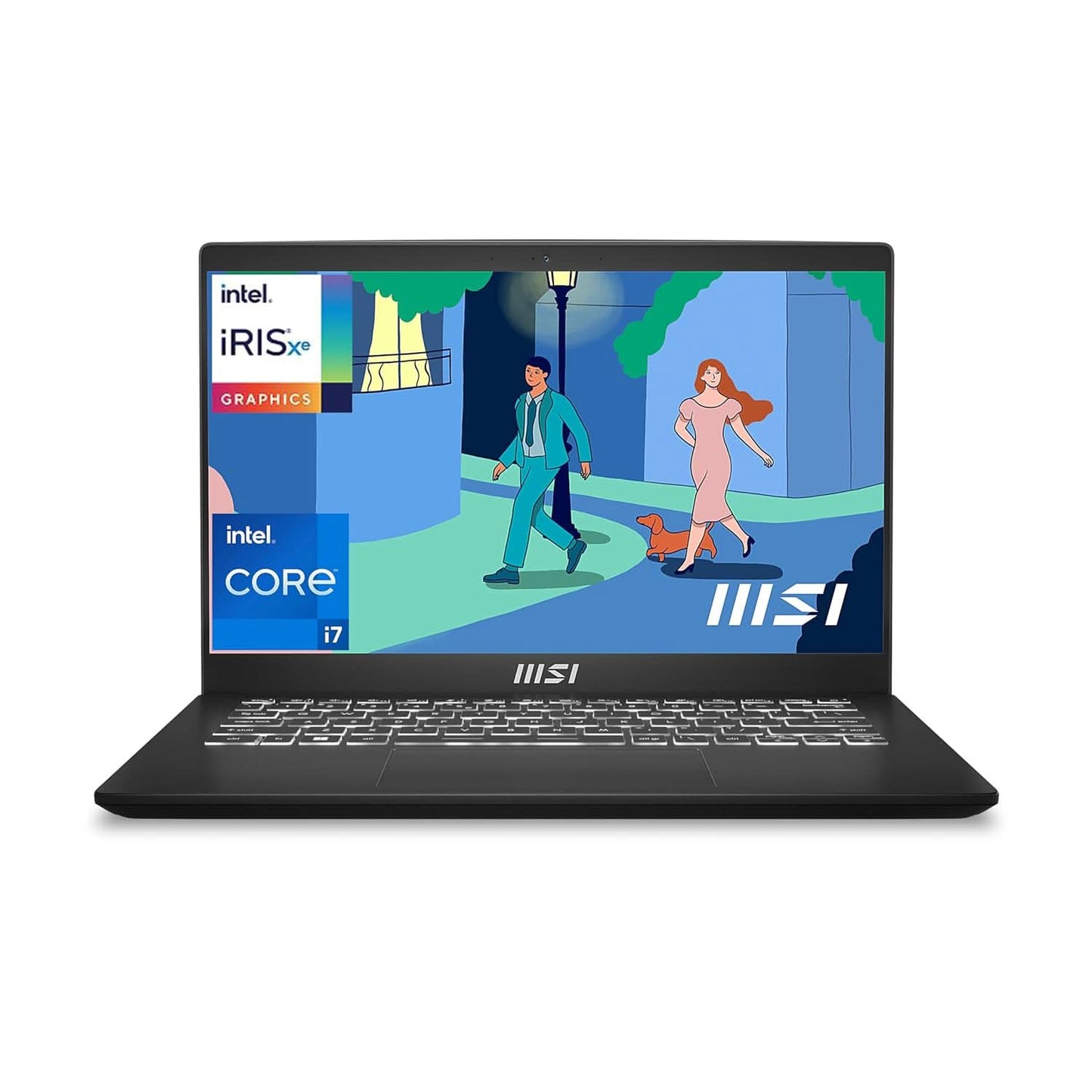 MSI MODERN 14 C12MO-1202IN [CI7-1255U 12TH GEN/16GB/512GB SSD/WIN11 HOME/14.0 INCH/INTEGRATED GRAPHICS /1 YEAR(S)/BLACK]