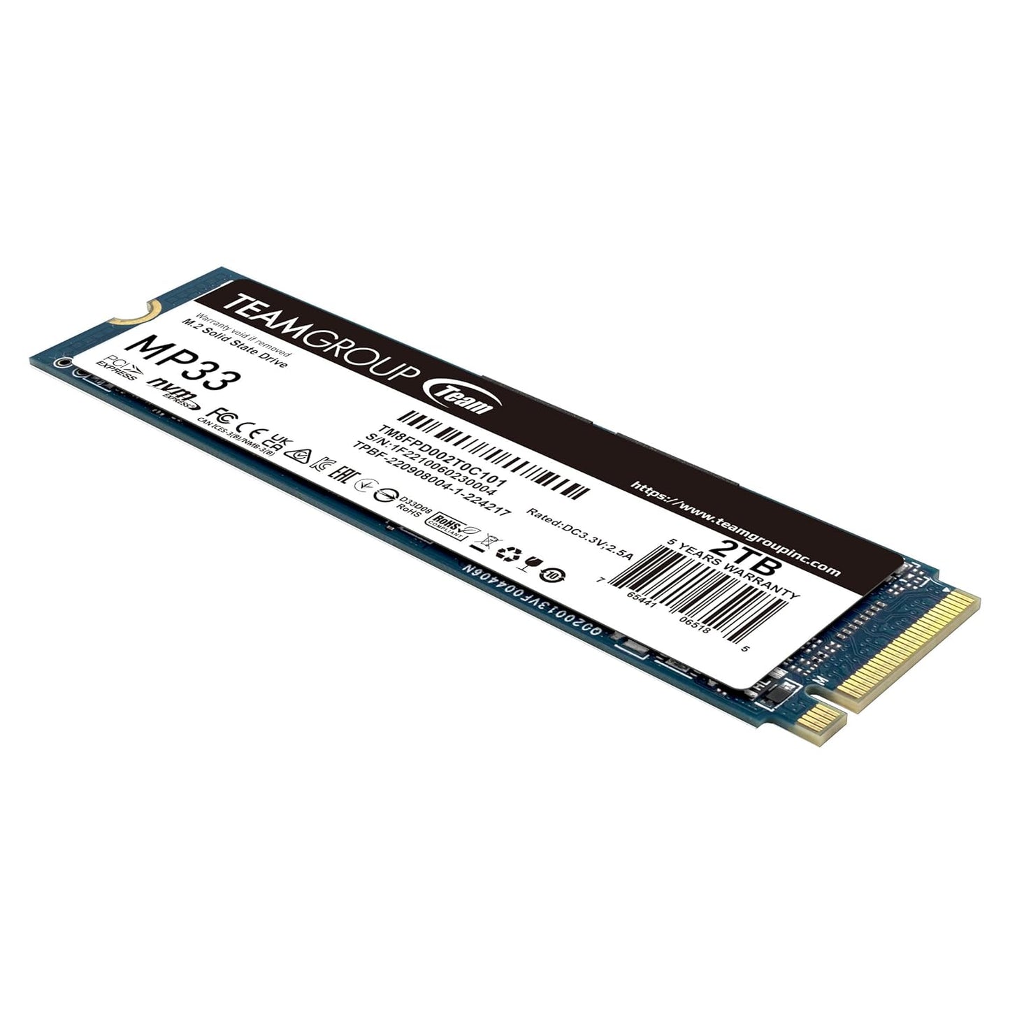 TEAMGROUP MP33 PRO 2TB M.2 NVME INTERNAL SSD
