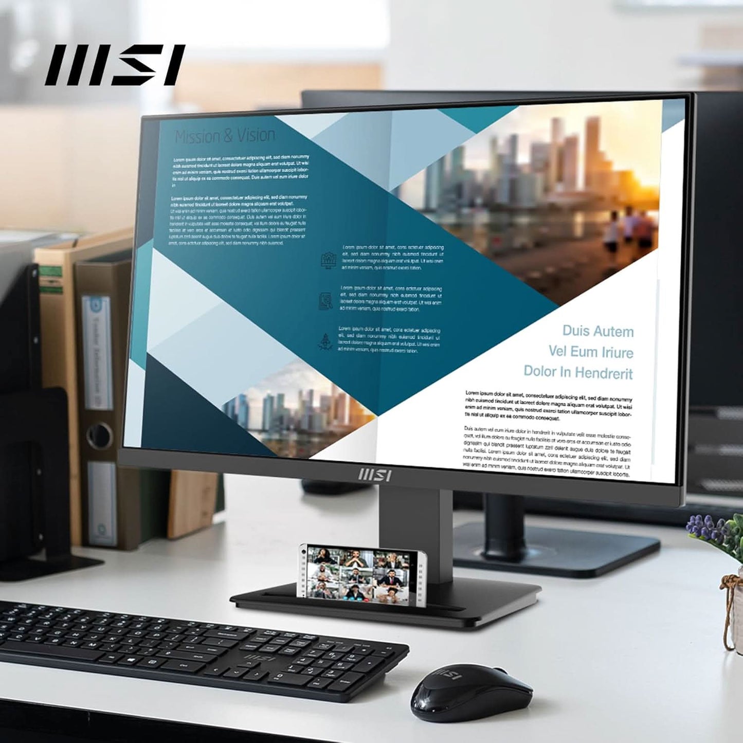 MSI PRO MP2412 23.8 Inch Full HD Office Monitor