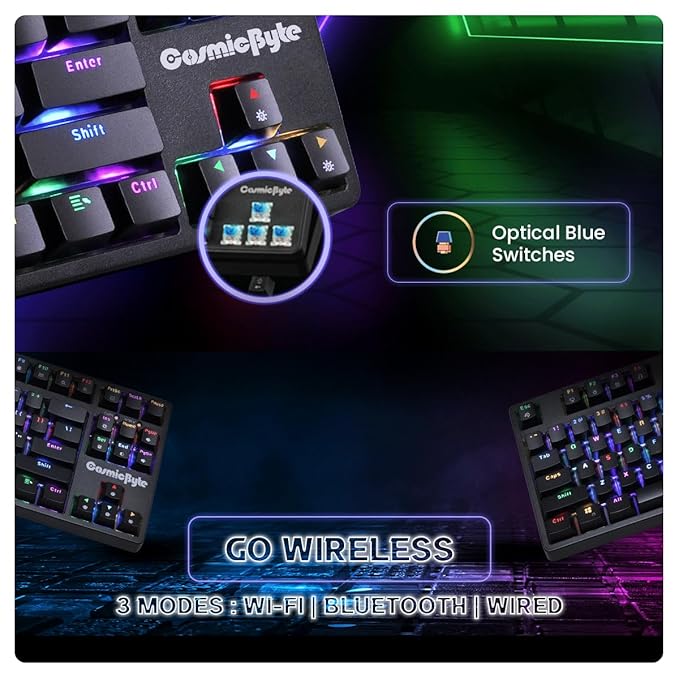 COSMIC BYTE CB-GK-39 TRINITY (BLACK) GAMING KEYBOARD