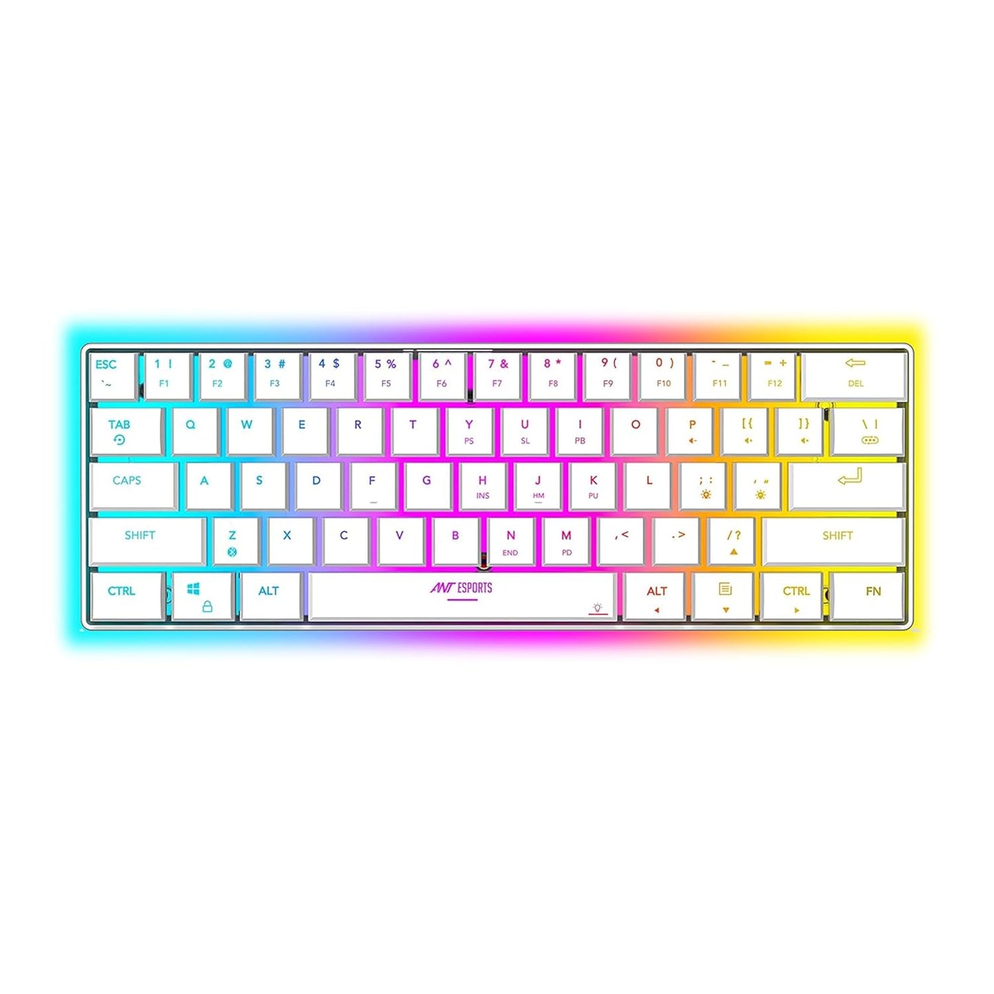 ANT ESPORTS MK1500 MINI WIRELESS GAMING KEYBOARD WHITE