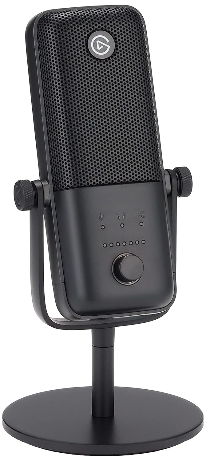 ELGATO WAVE:3 PREMIUM USB CONDENSER UNIDIRECTIONAL MICROPHONE AND DIGITAL MIXING SOLUTION, ANTI-CLIPPING TECHNOLOGY, CAPACITIVE MUTE, STREAMING AND PODCASTING 10MAB9901