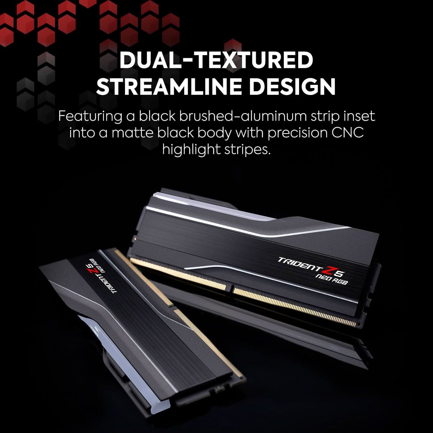 G.Skill Trident Z5 NEO RGB Series (AMD Expo) 64GB (2 x 32GB)DDR5 6000 CL30-40-40-96 F5-6000J3040G32GX2-TZ5NR (Matte Black)