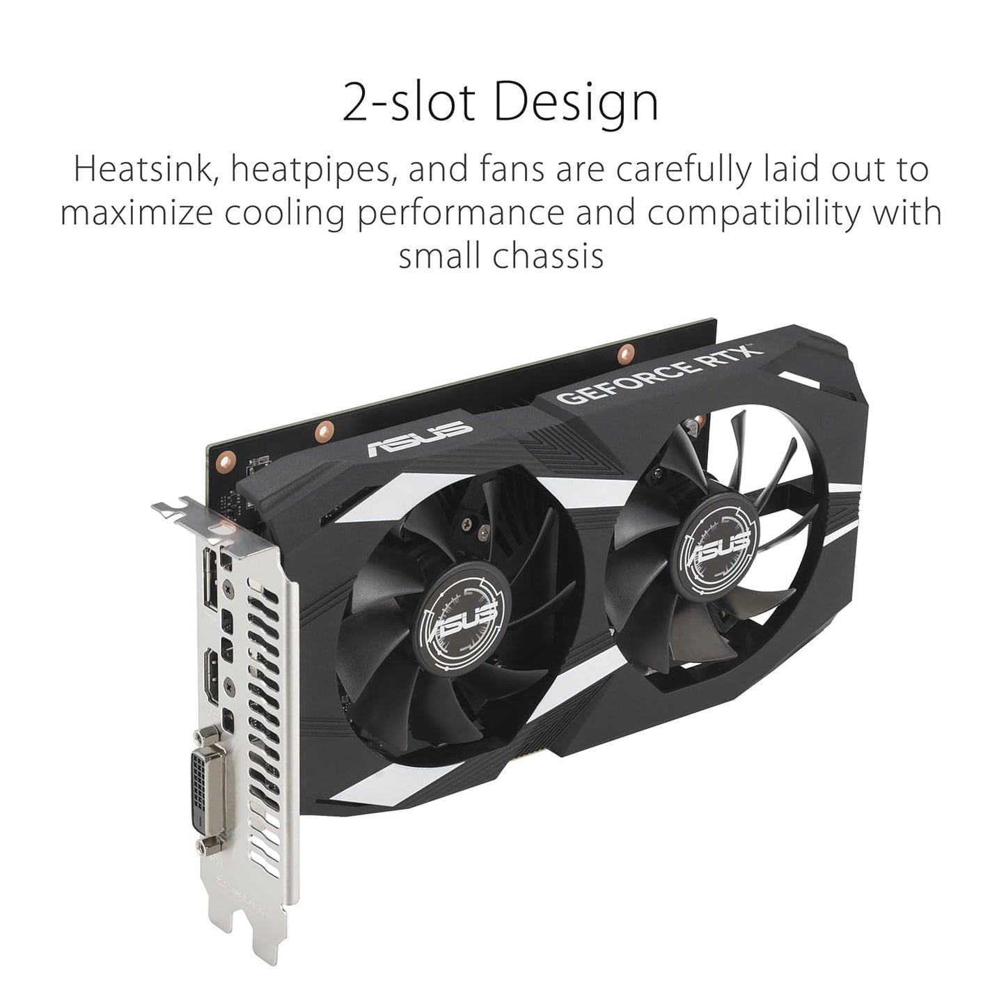 ASUS Dual NVIDIA Geforce RTX 3050 6GB OC Edition Gaming Graphics Card