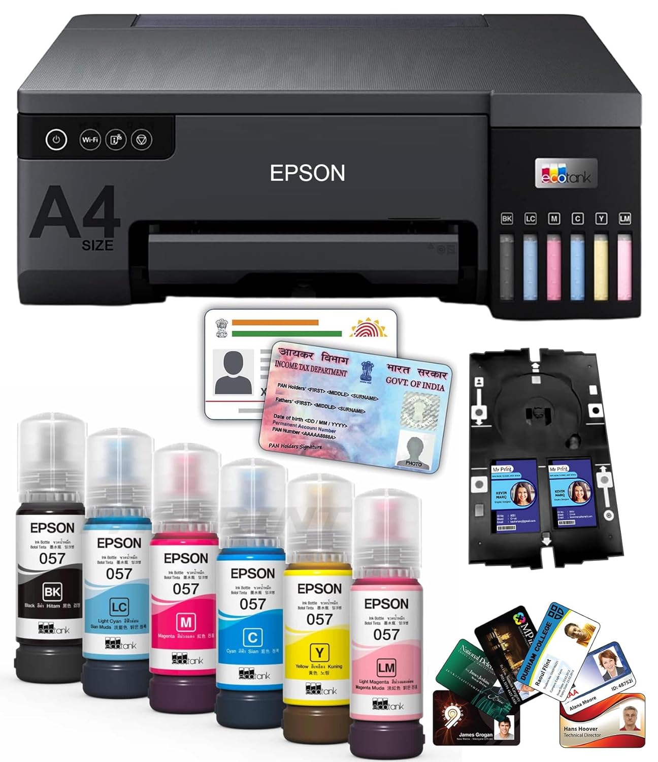 EPSON ECOTANK L8050 | A4 SIZE 6 COLOR PRINTER | PRINTER | (WITH EPSON INK) | PVC CARD PRINT | 2023 MODEL | WITH USB CABLE EXTRA