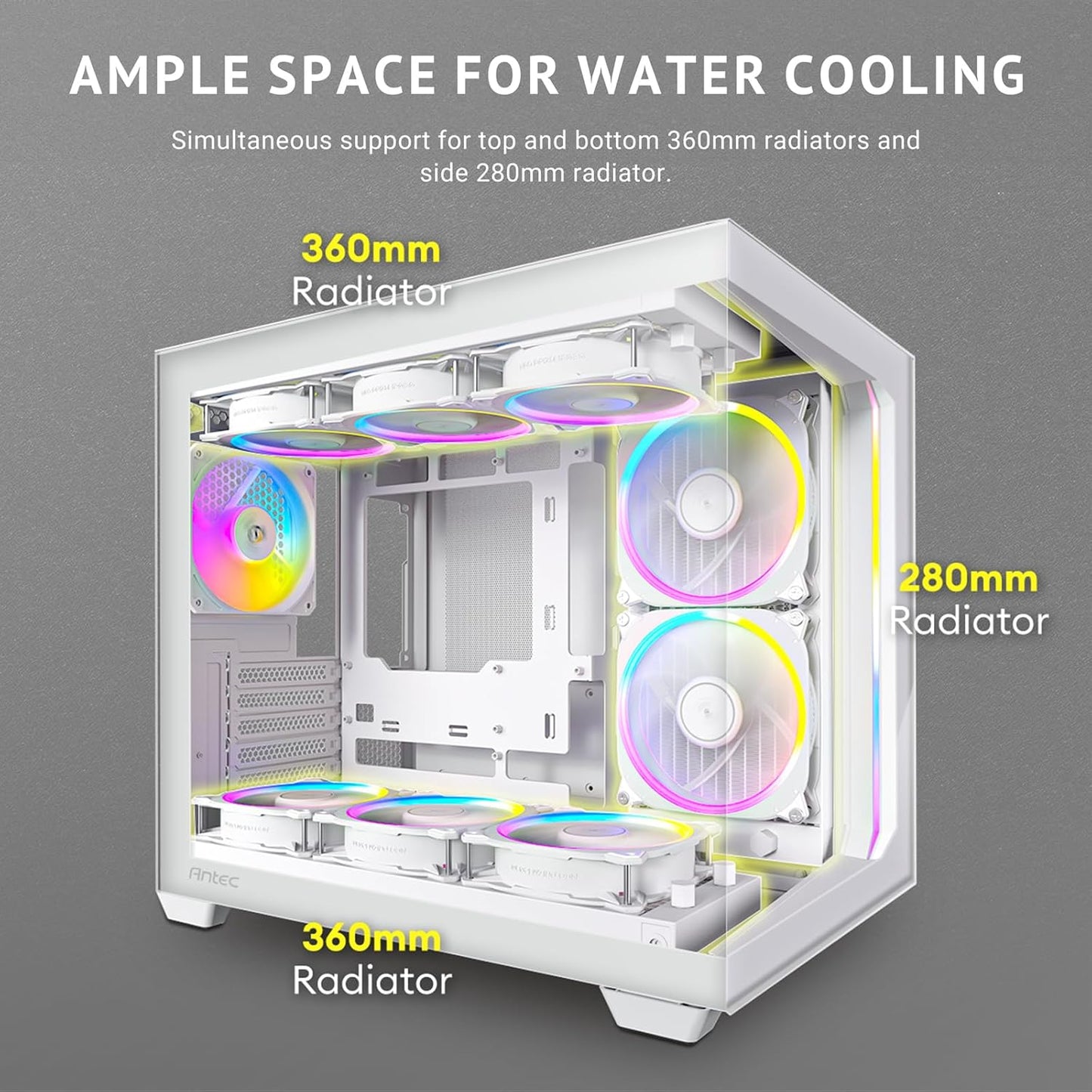 ANTEC C5 ARGB (ATX) MID TOWER CABINET (WHITE)
