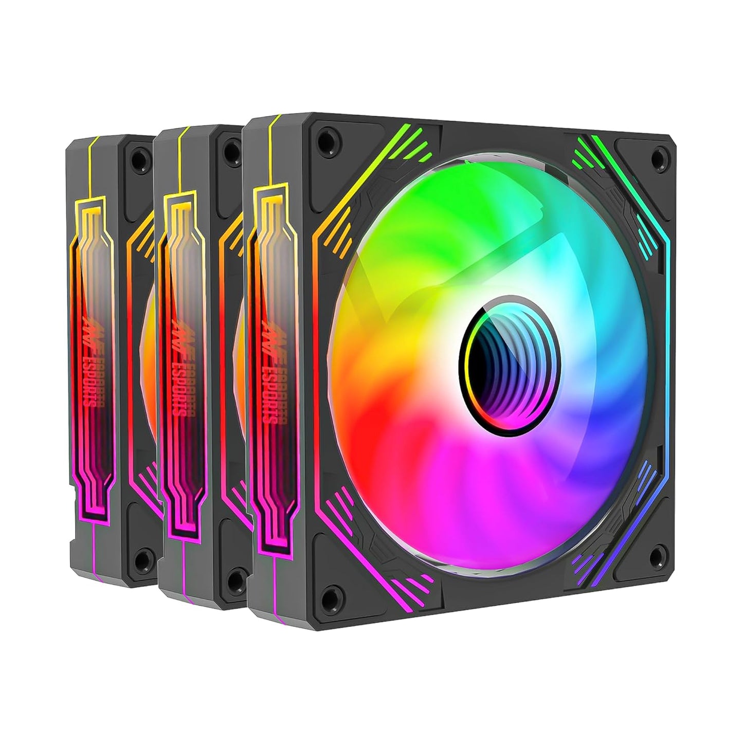 ANT ESPORTS SCIFLOW ARGB BLACK CABINET FAN TRIPLE PACK