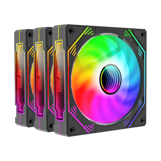 ANT ESPORTS SCIFLOW ARGB BLACK CABINET FAN TRIPLE PACK