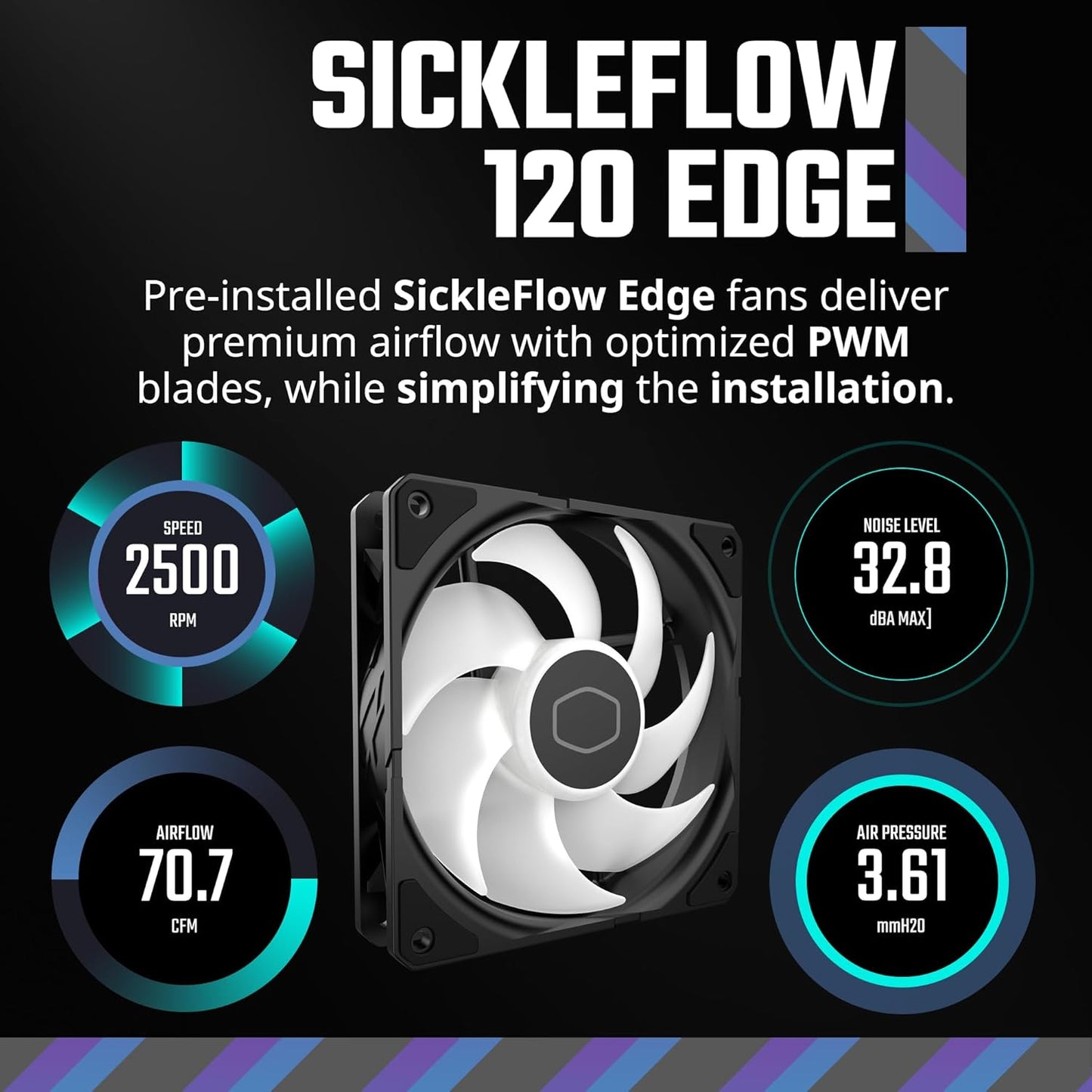 COOLER MASTER ML360 ATMOS 360MM ARGB AIO LIQUID COOLER BLACK