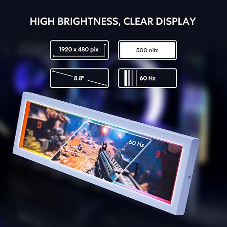 Lian Li 8.8 Inch Universal Screen SM088W White