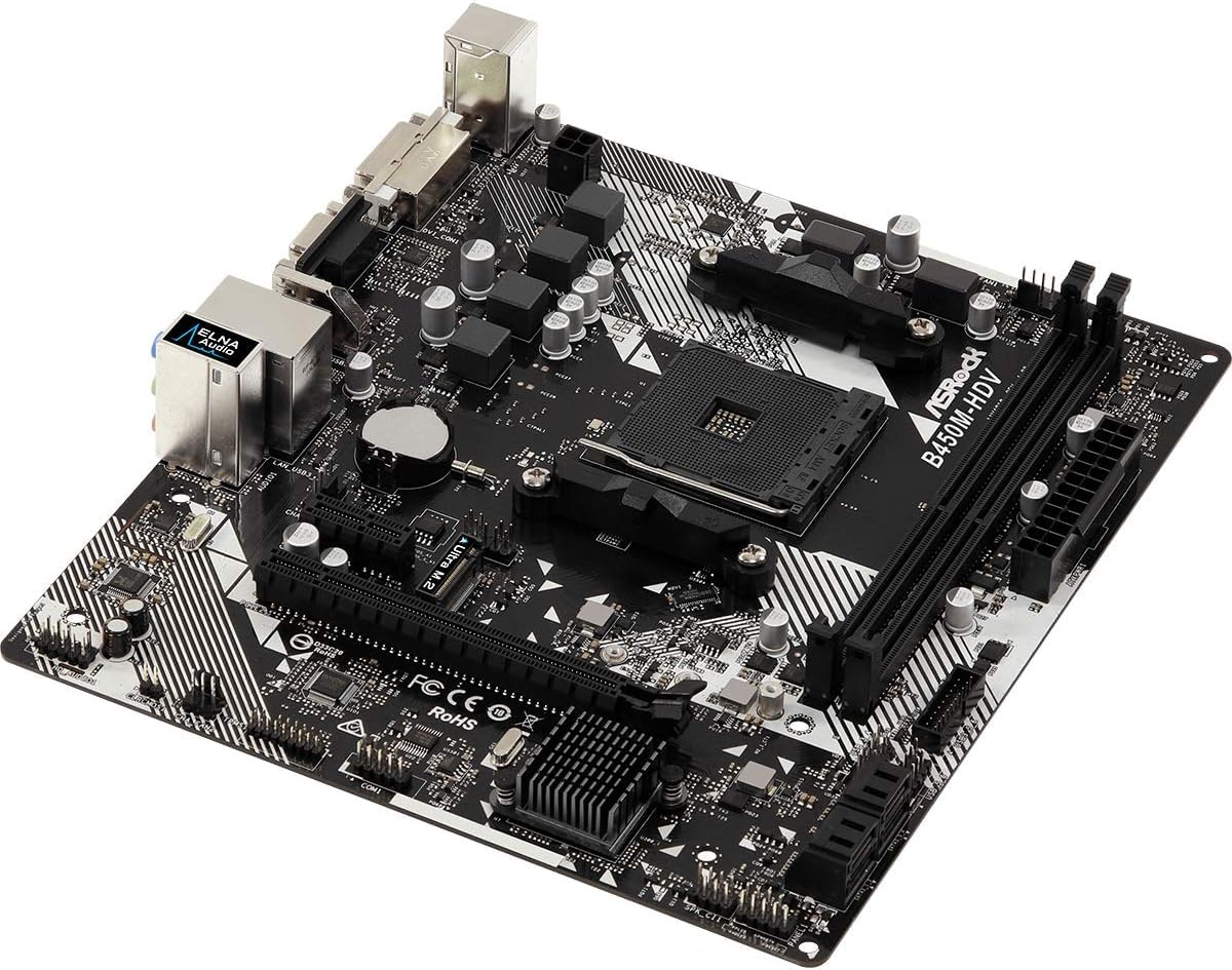 ASROCK B450M HDV R4.0 AMD AM4 MOTHERBOARD