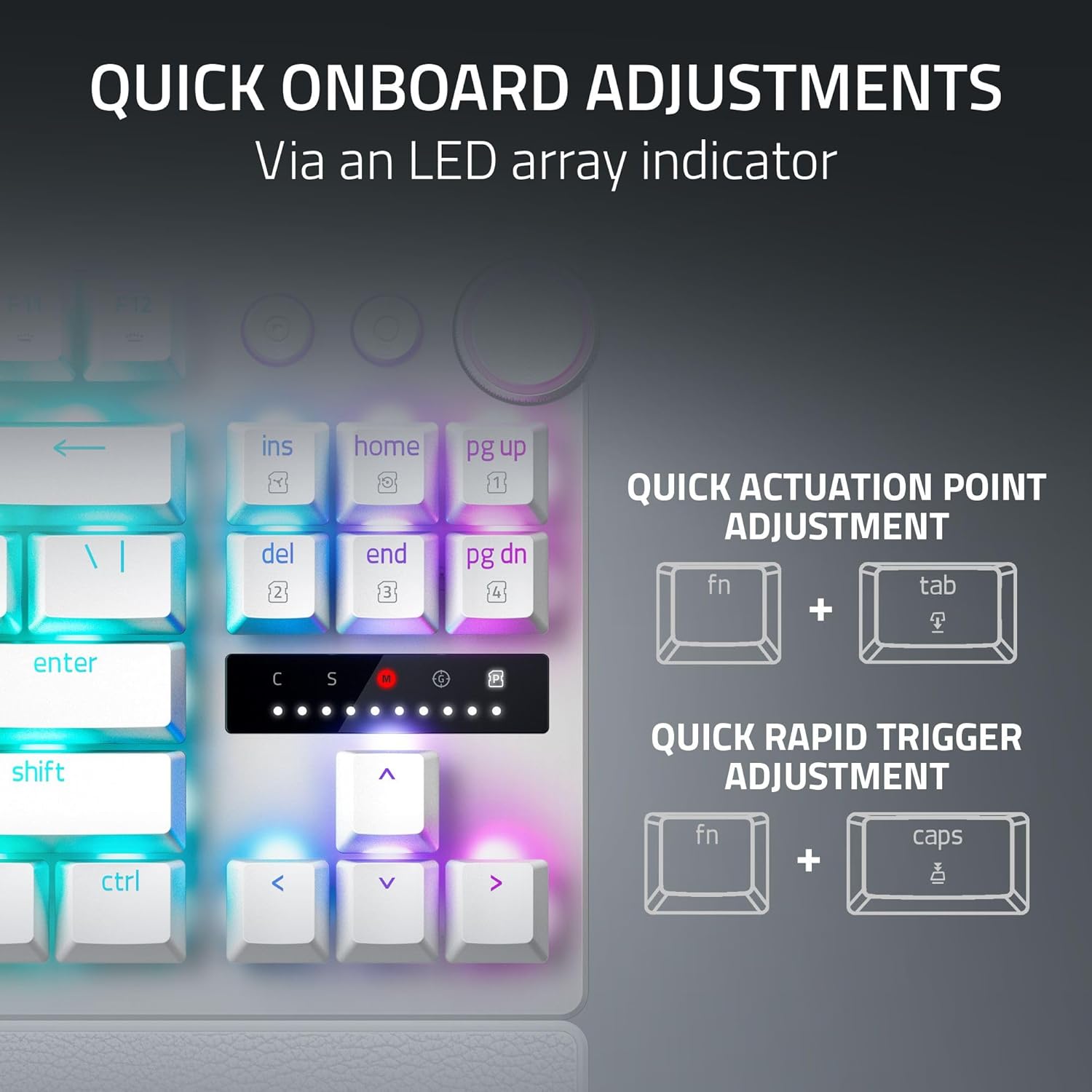 Razer Huntsman V3 PRO TENKEYLESS White