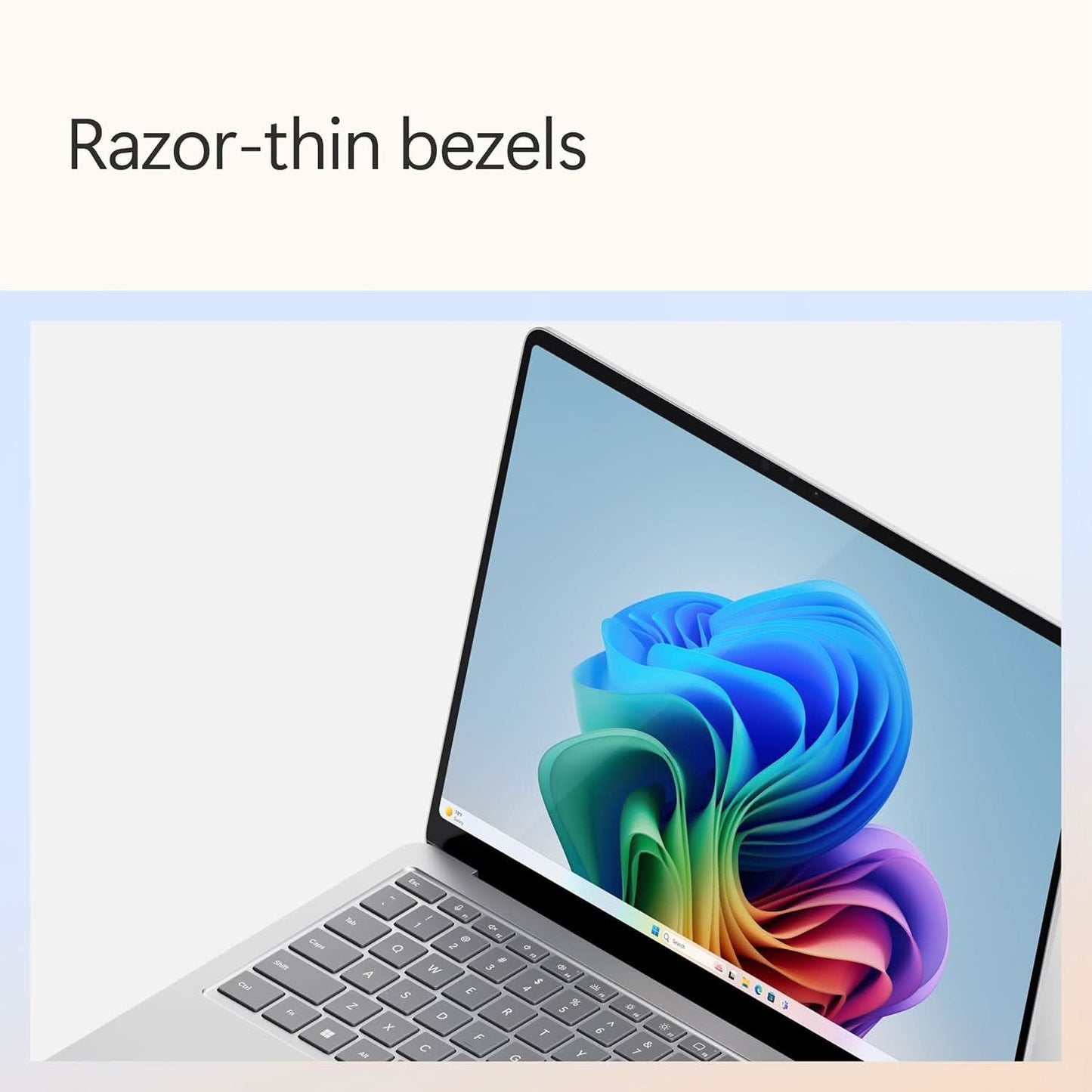 Microsoft New Surface Laptop (7th Edition) - Windows 11 Home Copilot + PC - 13.8” LCD PixelSense Touchscreen - Qualcomm Snapdragon X Elite (12 Core) - 16GB RAM - 512GB SSD - Platinum - ZGP-00023