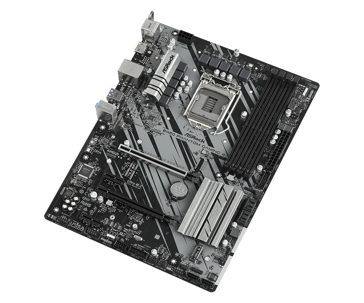 ASROCK B460 PHANTOM GAMING 4 INTEL LGA1200 MOTHERBOARD