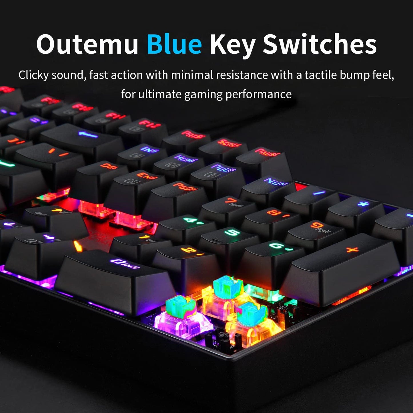 REDRAGON K551 RAINBOW VARA (RED SWITCH)