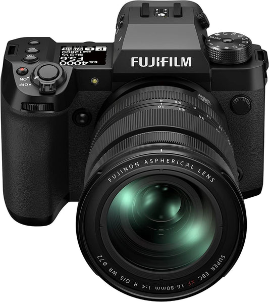 FUJIFILM X-H2 40MP APS-C X-TRANS SENSOR|PIXEL SHIFT|IBIS SYSTEM|ULTRA HIGH RESOLUTION MIRRORLESS CAMERA|8K 30P|SUBJECT TRACKING WITH XF16-80MM F/1:4 LENS FOR PRO PHOTOGRAPHERS AND VIDEOGRAPHERS