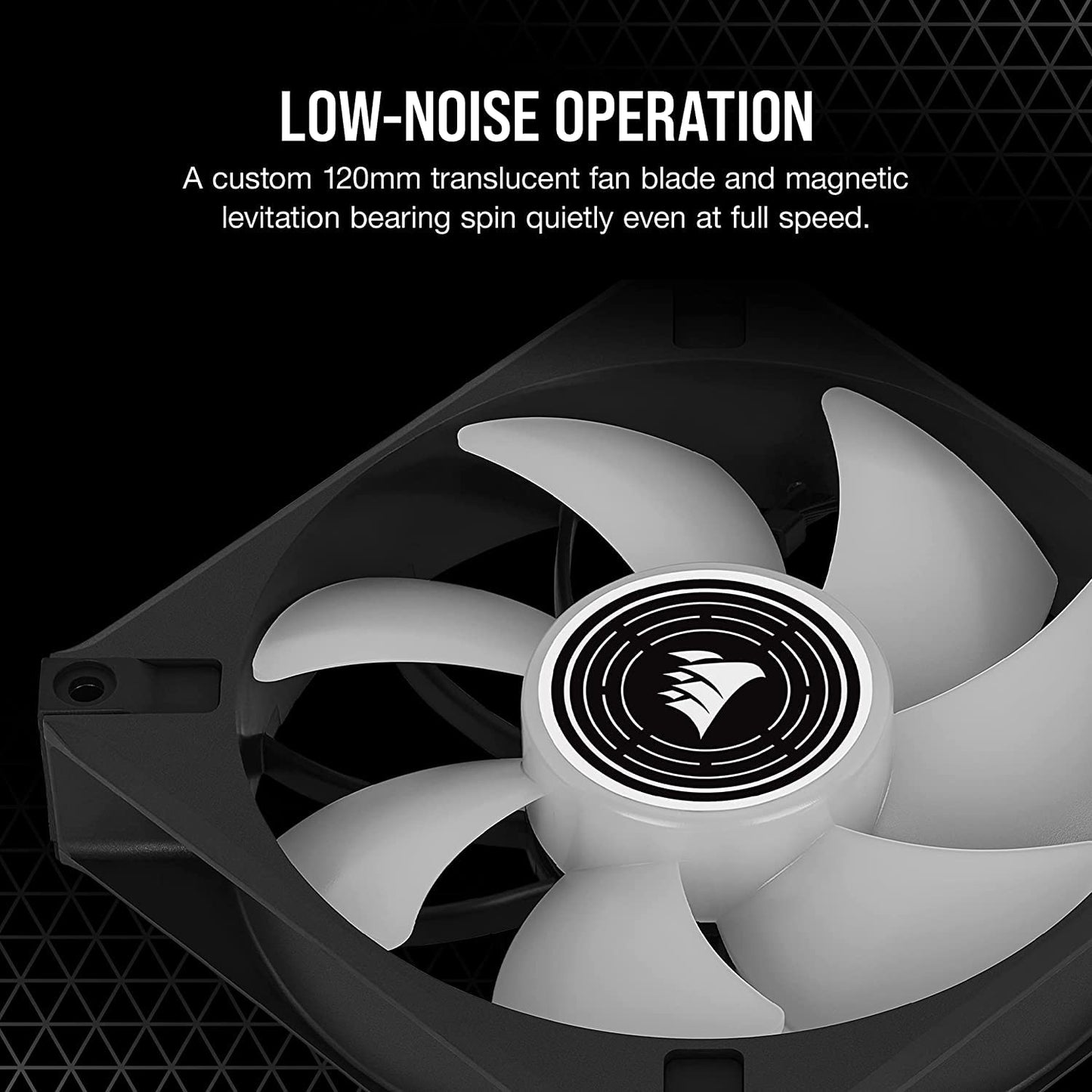 CORSAIR ML ELITE SERIES, ML120 LED ELITE, 120MM MAGNETIC LEVITATION WHITE LED FAN WITH AIRGUIDE, SINGLE PACK