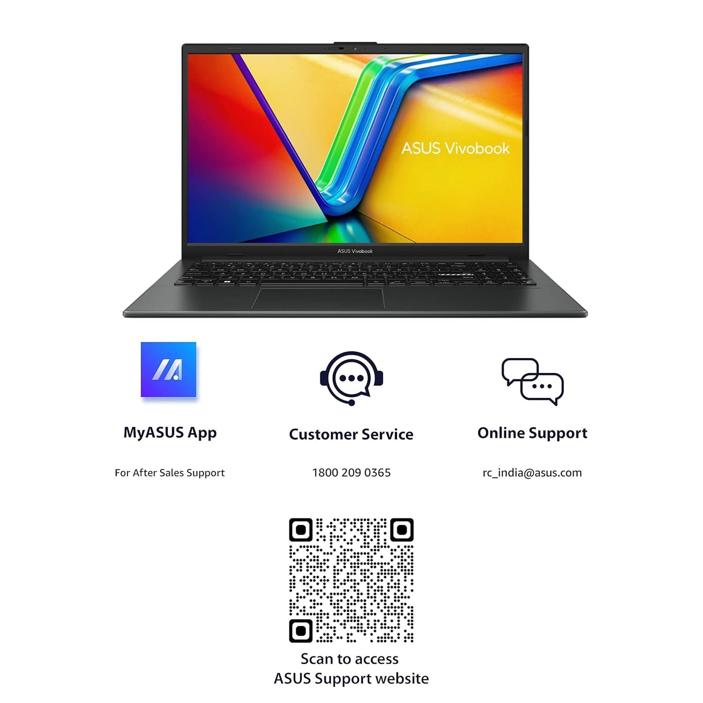 ASUS VIVOBOOK GO 15 E1504FA-NJ322WS [R3-7320U RYZEN/8GB/512GB SSD/WIN11 HOME+MSO/15.6 INCH/INTEGRATED GRAPHICS /1 YEAR(S)]