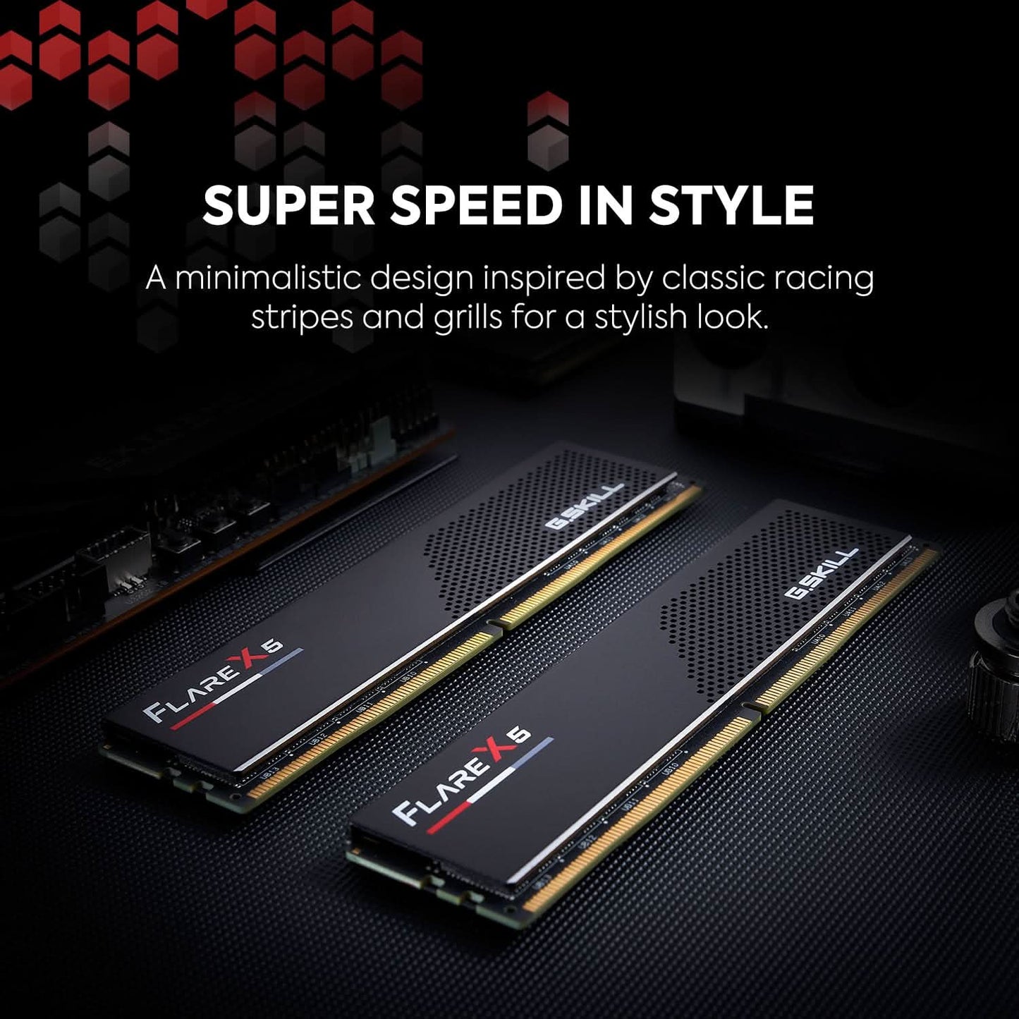 G.Skill Flare X5 AMD Expo 32GB (2 * 16GB) DDR5 6000 MHz CL36-36-36-96 1.35V Desktop Memory RAM - F5-6000J3636F16GX2-FX5