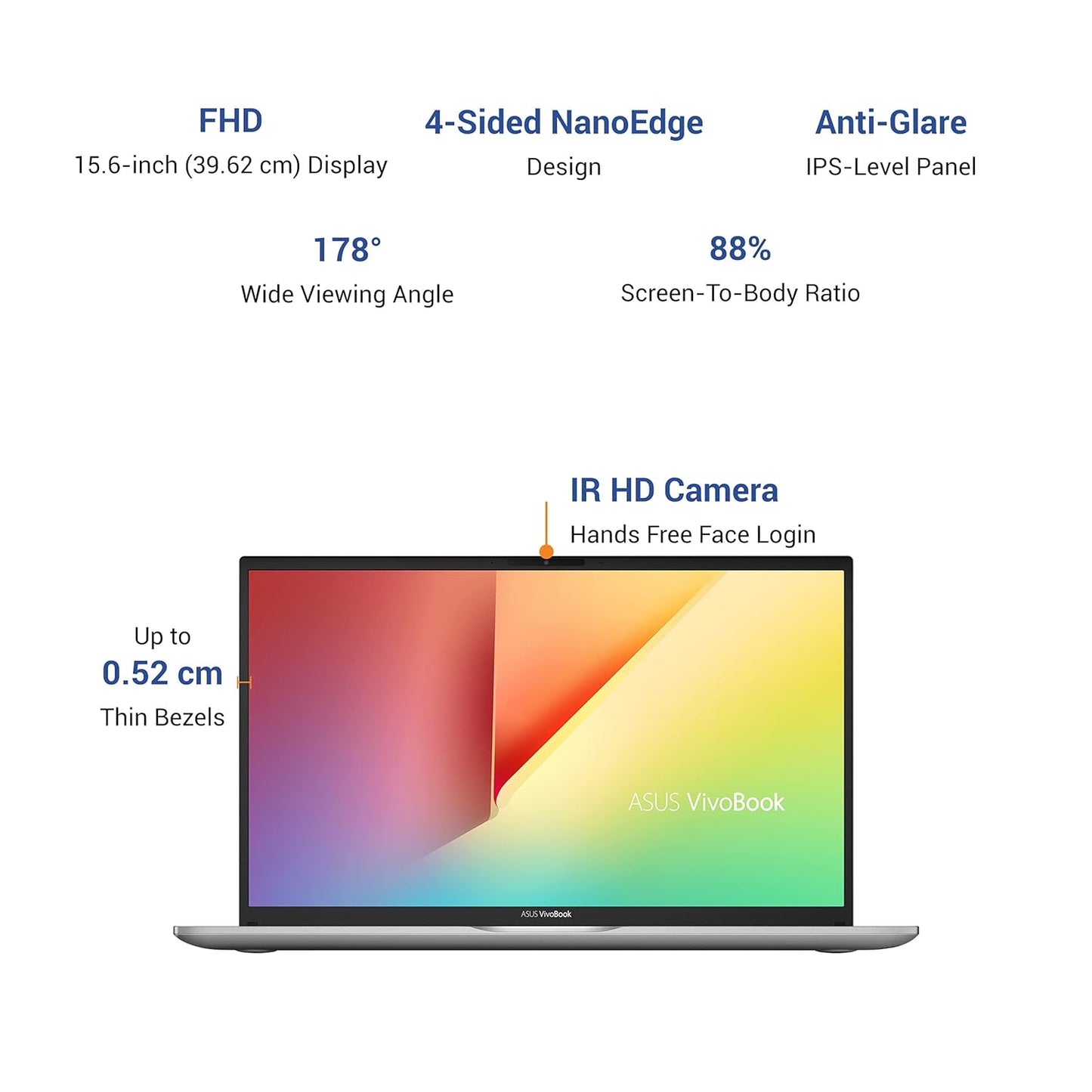 ASUS VIVOBOOK S S15 (2021) INTEL CORE I5-1135G7 11TH GEN 15.6 INCHES FHD BUSINESS LAPTOP (8GB/512GB SSD/OFFICE 2019/WINDOWS 10/2GB NVIDIA MX350 GRAPHICS/SILVER/1.8 KG, S532EQ-BQ502TS), TRANSPARENT SILVER