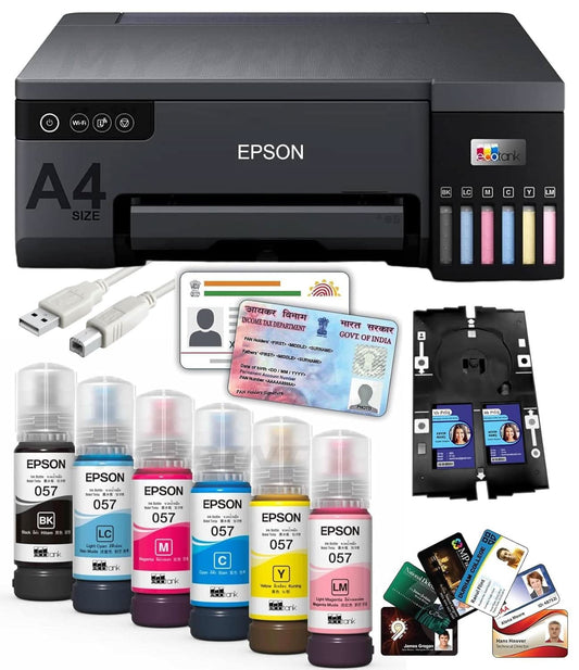 EPSON ECOTANK L8050 | A4 SIZE 6 COLOR PRINTER | PRINTER | (WITH EPSON INK) | PVC CARD PRINT | 2023 MODEL | WITH USB CABLE EXTRA