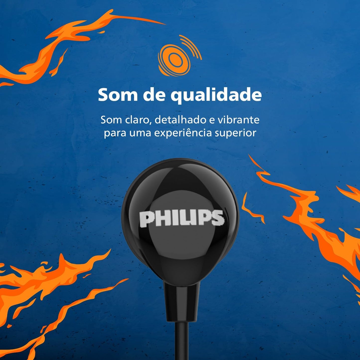PHILIPS, FONE DE OUVIDO COM MICROFONE, TAE2146BK/00, COM FIO USB-C DE 1,2 METROS, INTRA-AURICULAR, PRETO
