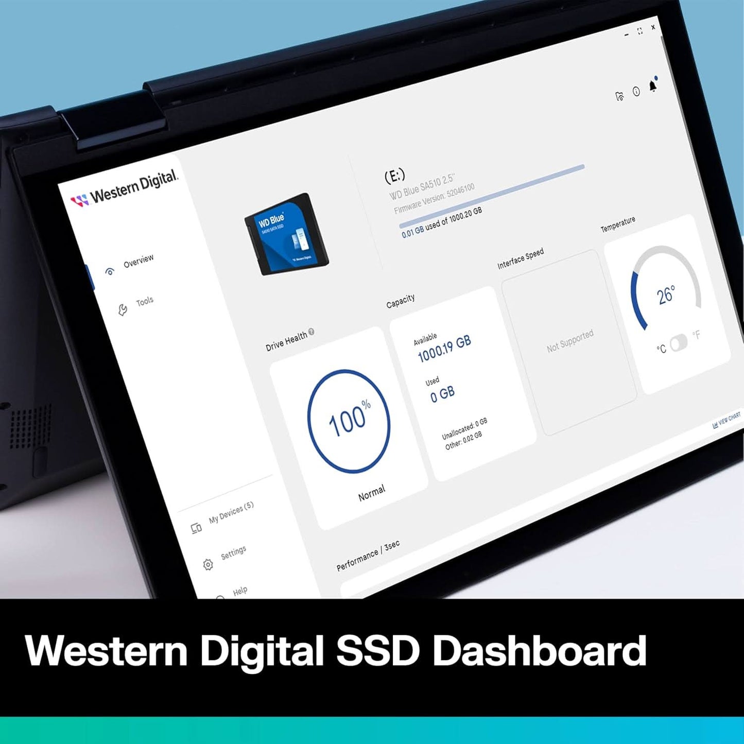 Western Digital WD Blue SA510 SATA 1TB - WDS100T3B0A