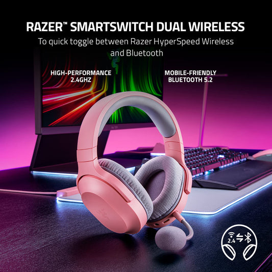 RAZER BARRACUDA X (2022) - WIRELESS MULTI-PLATFORM GAMING HEADSET - QUARTZ