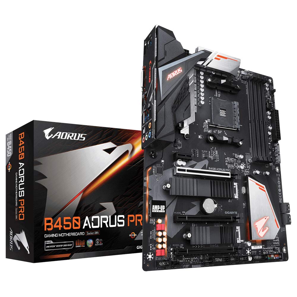 GIGABYTE GA-B450 AORUS PRO AMD AM4 MOTHERBOARD