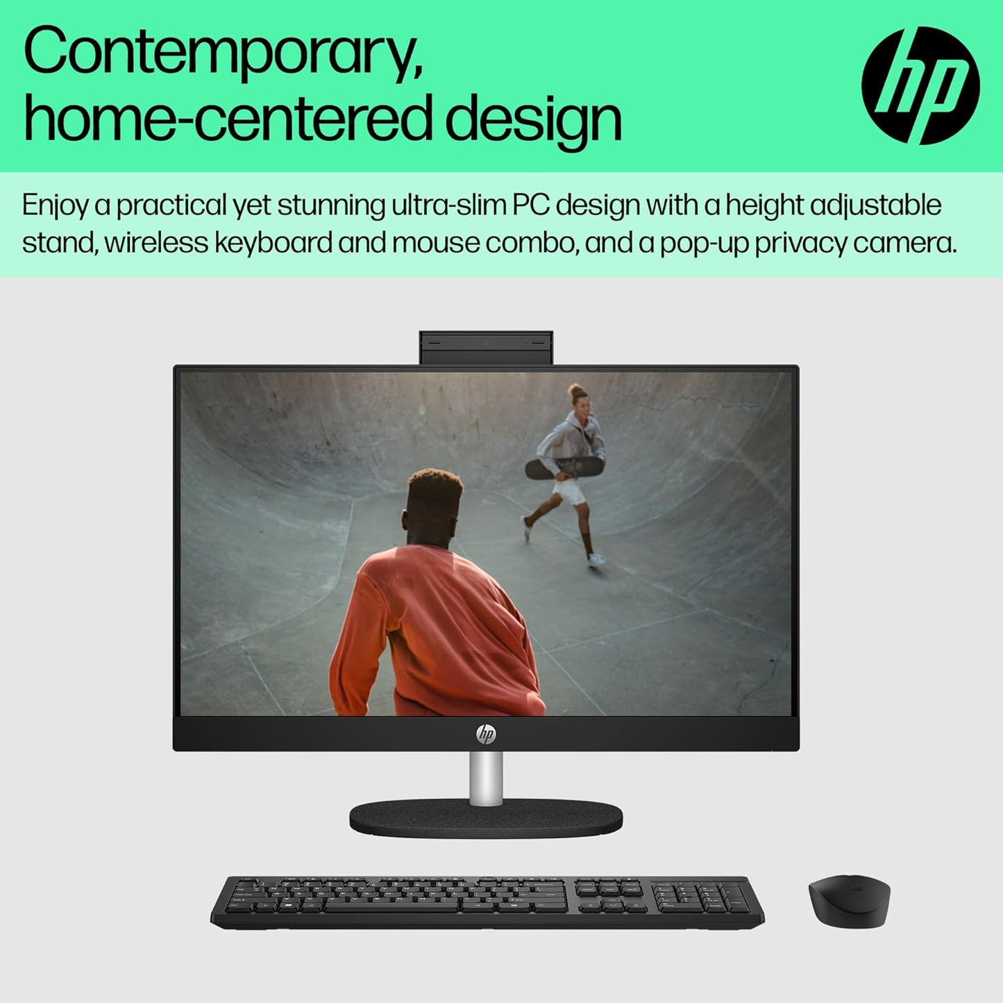 HP ALL-IN-ONE DESKTOP 24 PC, AMD RYZEN 5 7520U, 16 GB LPDDR5, 512GB SSD, 60.5 CM (23.8 INCH), DUAL 2W SPEAKERS,WINDOWS 11,MSO, SHELL WHITE, 5.27 KG, 24-CR0025IN