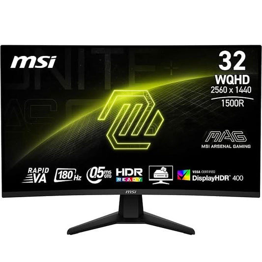 MSI MAG 32CQ6F 32 Inch WQHD, Rapid VA Monitor