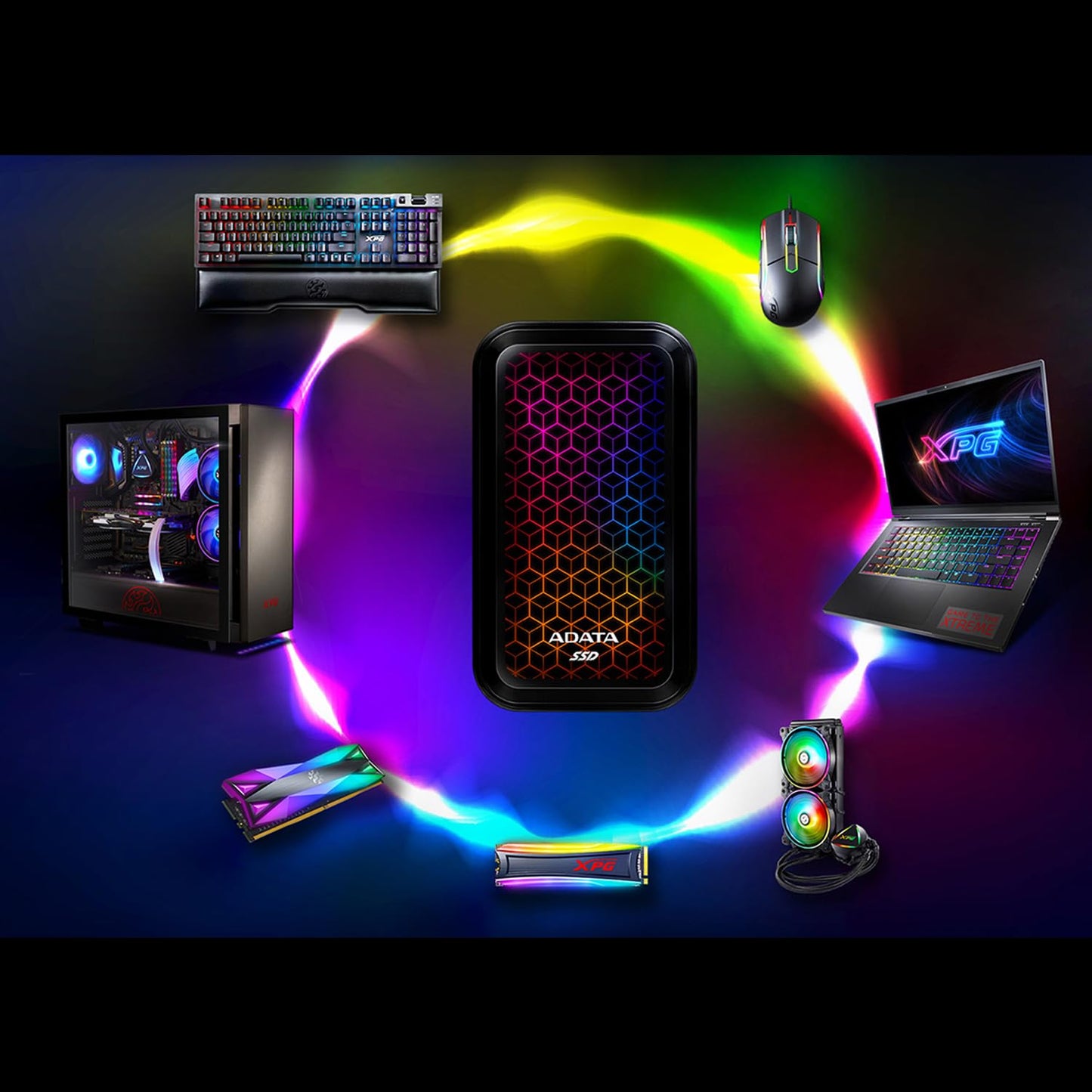 ADATA SE770G 1TB EXTERNAL SOLID STATE DRIVE ASE770G-1TU32G2-CBK