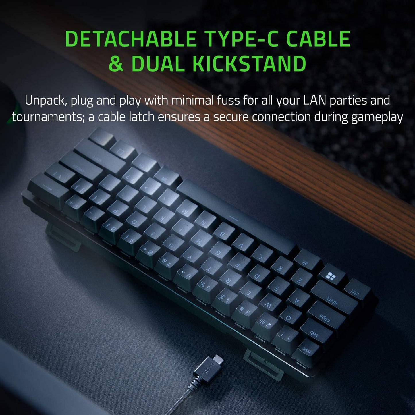 Razer Huntsman Mini - 60% Optical Gaming Keyboard (Clicky Purple Switch) - FRML Packaging