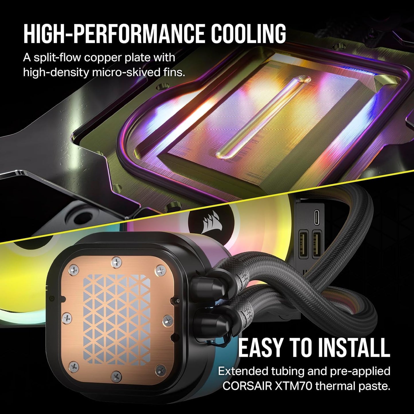 CORSAIR ICUE LINK H150I RGB AIO LIQUID CPU COOLER (CW-9061003-WW)