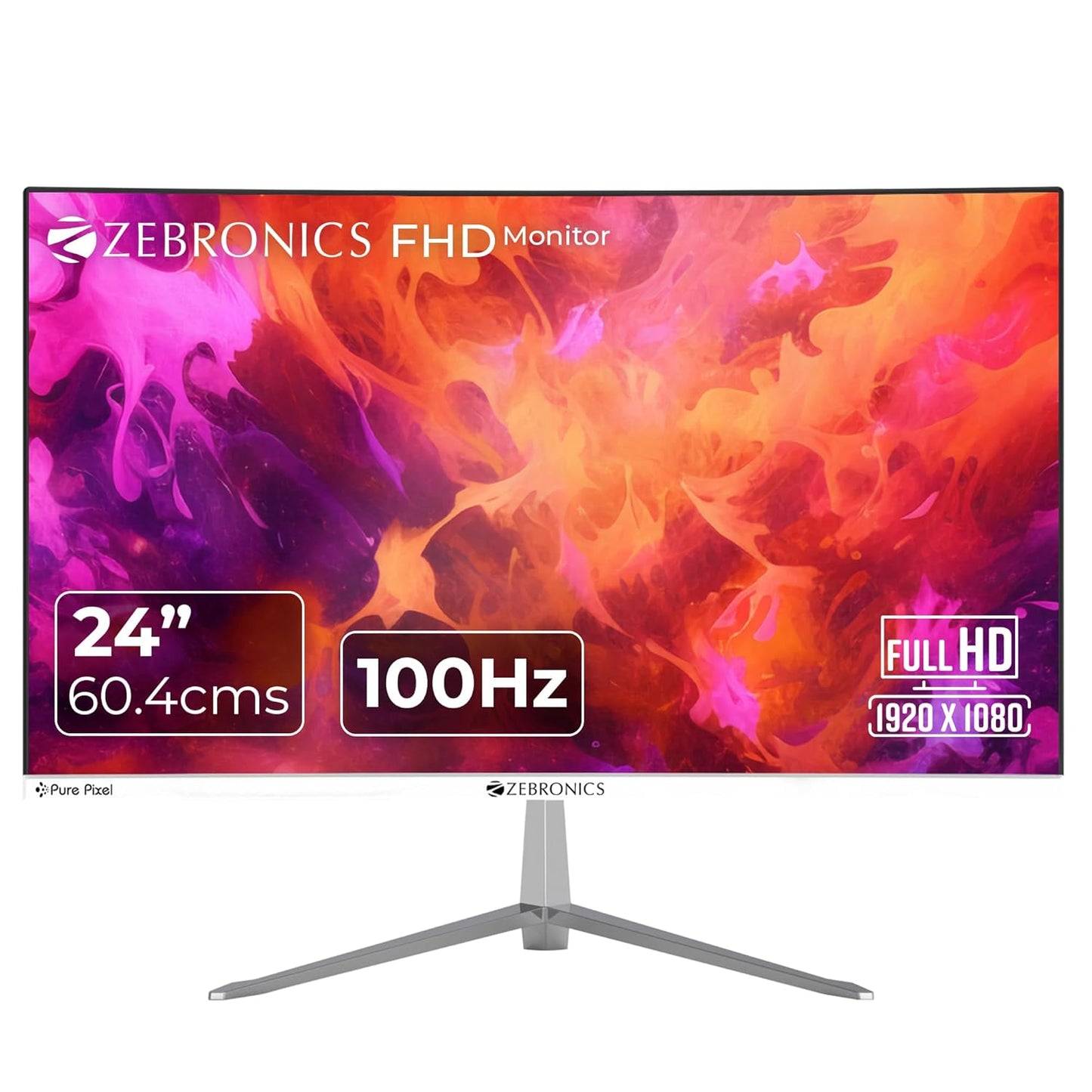 ZEBRONICS EA224 LED MONITOR 24 (60.4CM), 100HZ REFRESH RATE