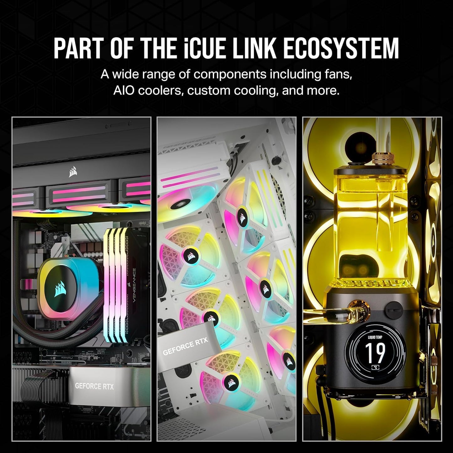 CORSAIR ICUE LINK H150I RGB AIO LIQUID CPU COOLER (CW-9061003-WW)