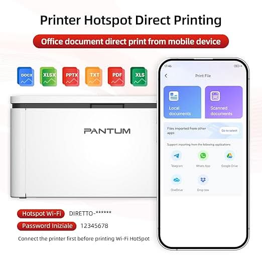 PANTUM BP2319W Laser Printer for Home and Office, Monochrome, Wireless, Single Function