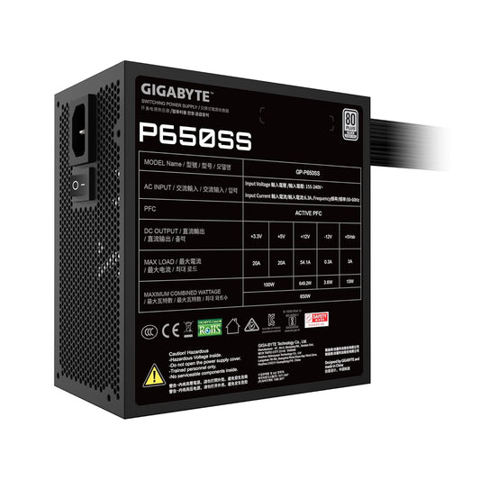 GIGABYTE GP-P650SS 650W ATX Non-Modular Power Supply