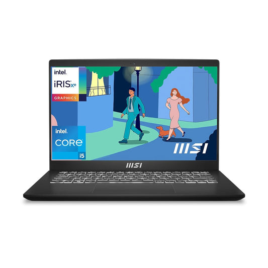 MSI MODERN 14 C12MO-1203IN [CI5-1235U 12TH GEN/16GB/512GB SSD/WIN11 HOME/14.0 INCH/INTEGRATED GRAPHICS /1 YEAR(S)/BLACK]