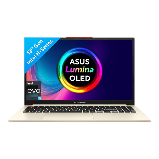 ASUS VIVOBOOK S 15 OLED (2023), INTEL CORE EVO I5-13500H 13TH GEN, 15.6" (39.62 CM) 2.8K 120HZ OLED, THIN & LIGHT LAPTOP (16GB/1TB SSD/IRIS XE/WIN 11/OFFICE 2021/75WHR/WHITE/1.7 KG), S5504VA-MA554WS